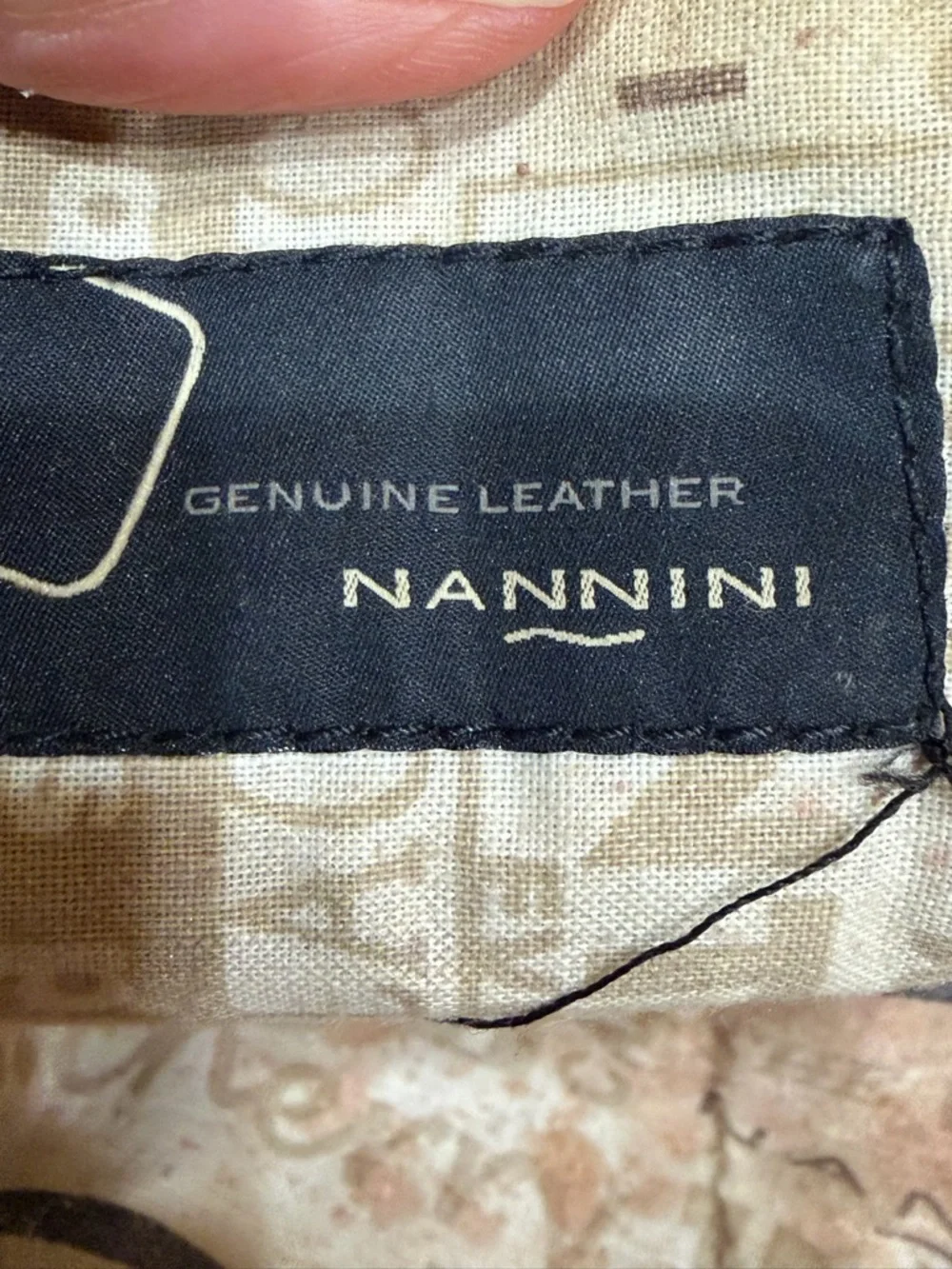 Nannini tan Leather Hobo Bag